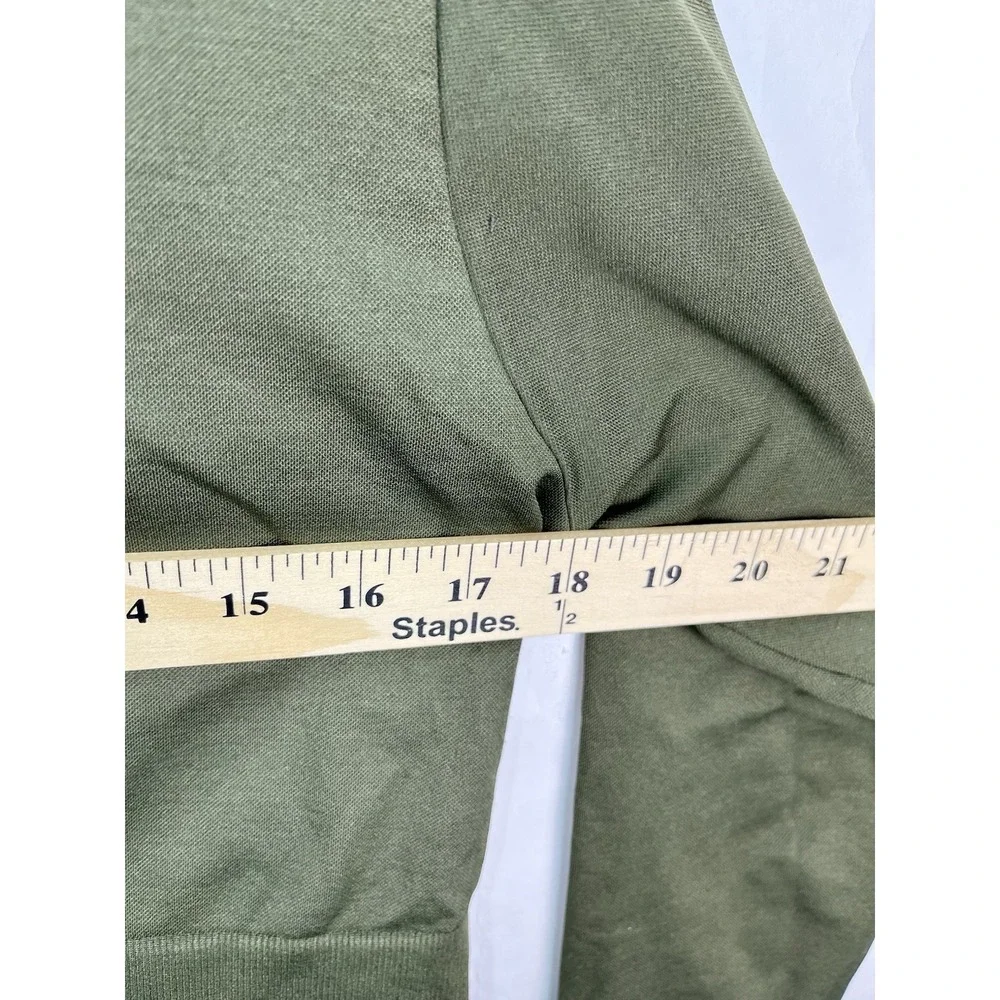 Offline By Aerie Olive Green Cropped Sidewalk Seamless Long Sleeve‎ Sz XL - Picture 4 of 8